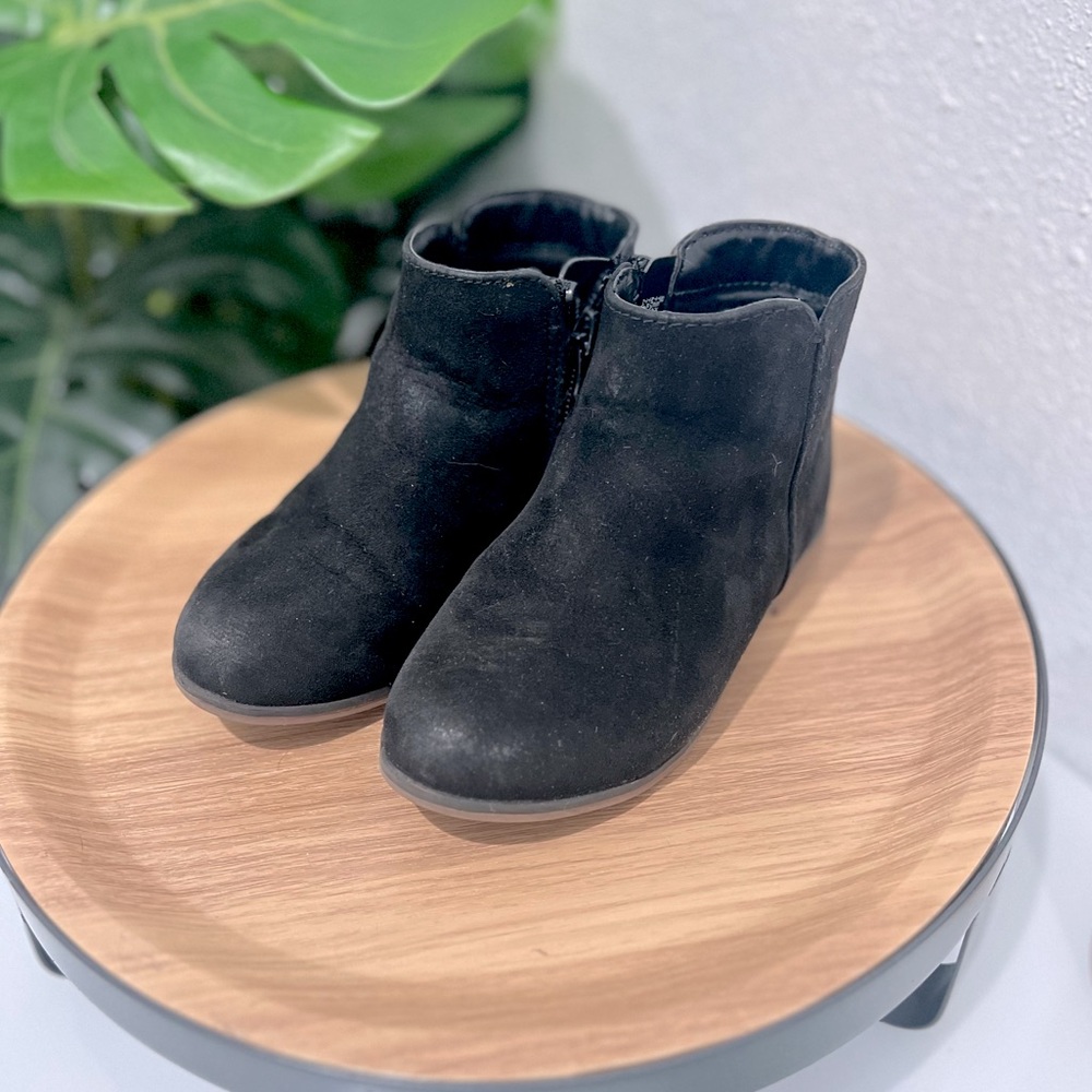 Black Zipper Booties